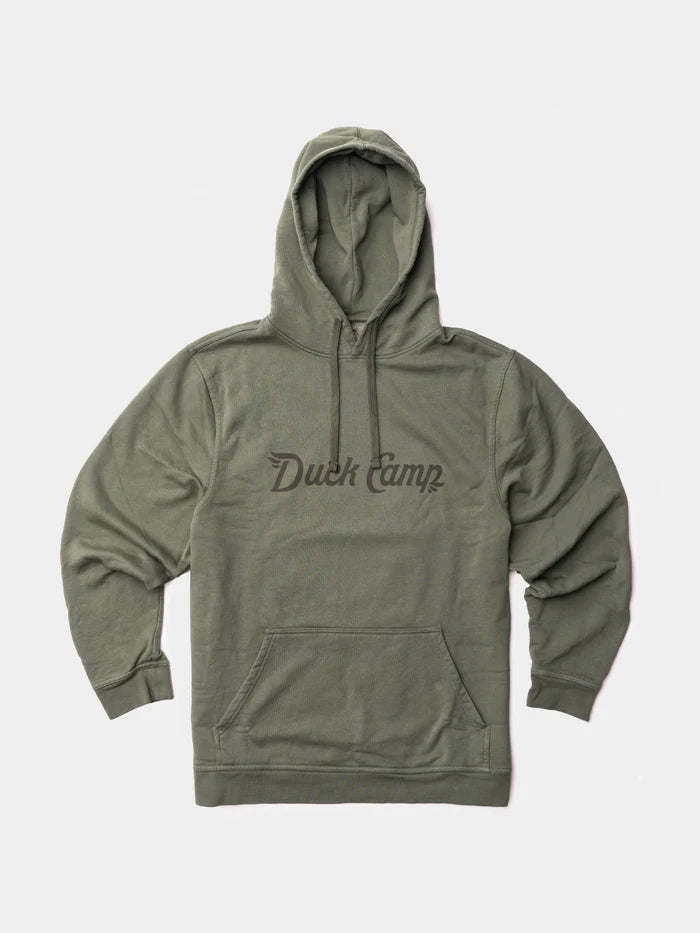 Duck Camp Logo Sweatshirt - Moss/Raven